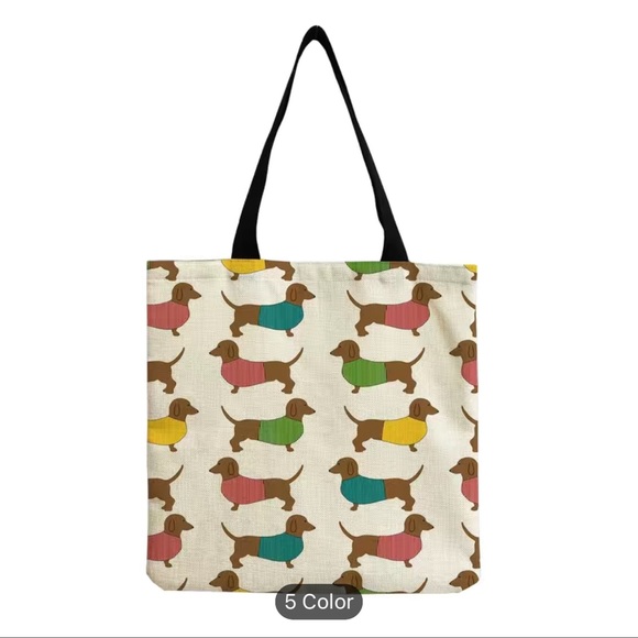🐾CUTE! ❤️DACHSHUND 🐾TOTE - Picture 1 of 12